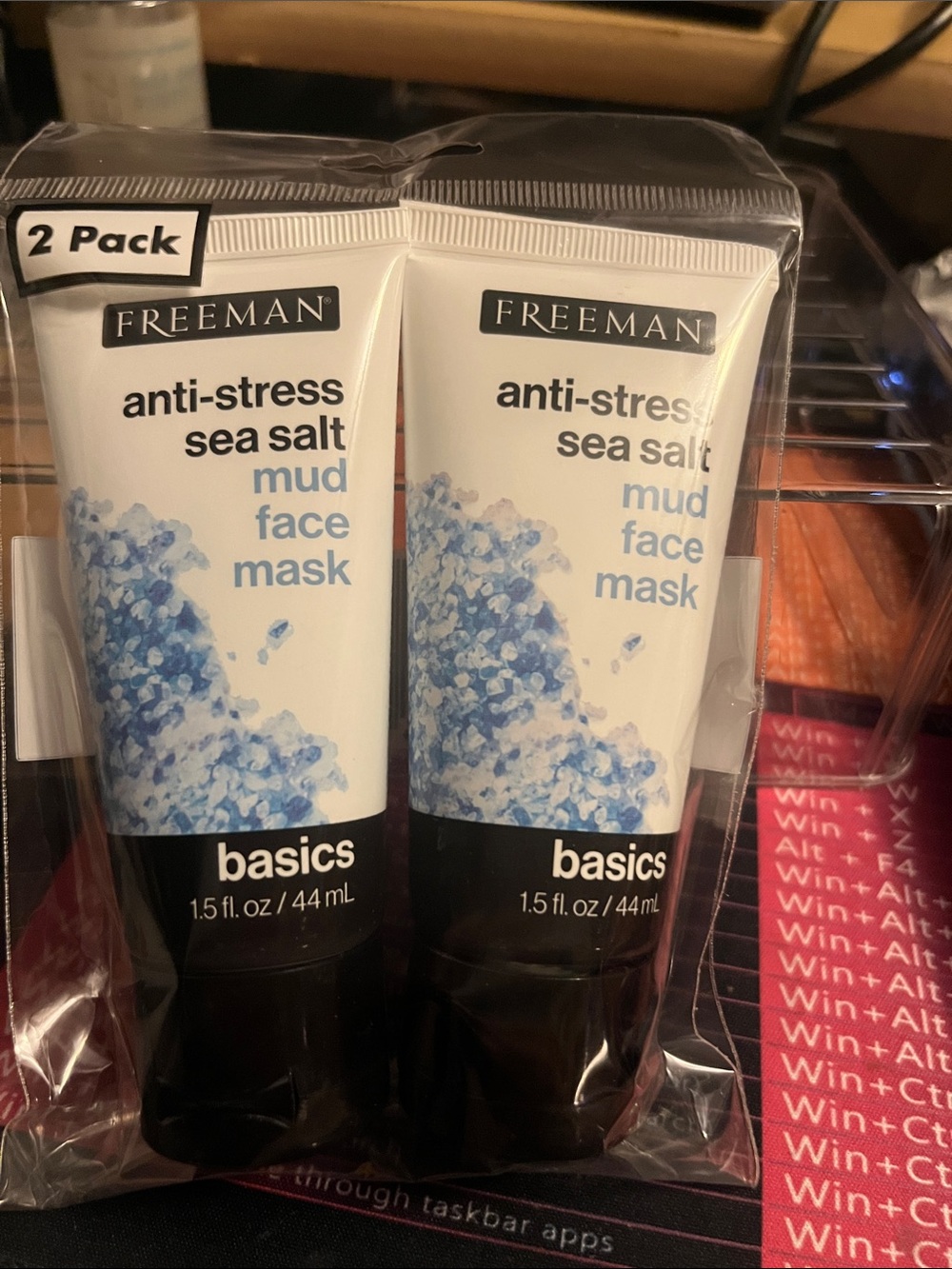 Freeman Anti-Stress Sea Salt Mud Face Mask Duo — Blue